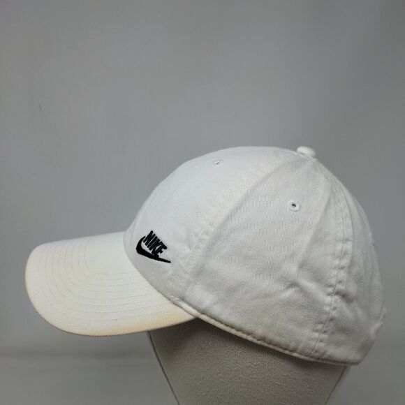 Nike Slideback Hat White OSFM Adjustable Embroidered Swoosh Heritage86 6 Panel - Picture 3 of 9